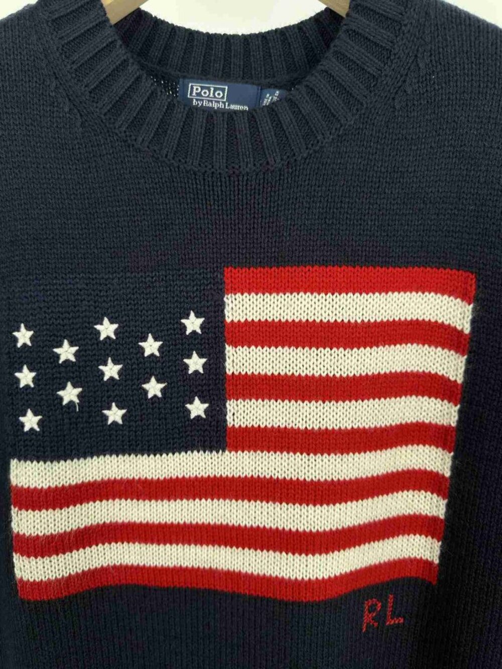 Ralph‑Lauren American Flag Cotton Knit Crewneck Vest Unisex - Picture 4 of 7